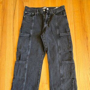31 x 32 Baggy black cargo men's jeans